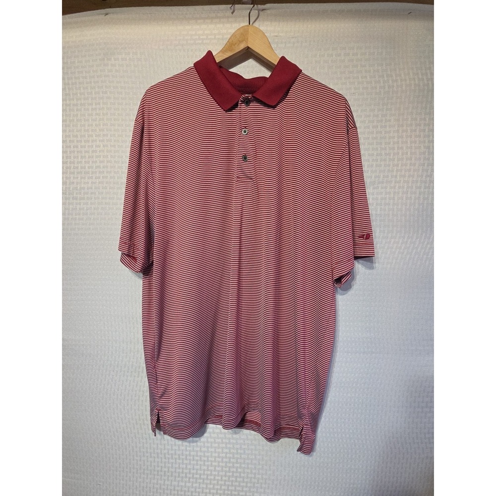 Grandslam Mens XXL Red Stripe Polo‎ Short Sleeve Knit Golf Athleisure